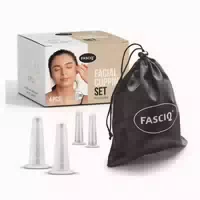 Fasciq Gesichts Set Massage Schröpfen, Facial Cupping Set 4 st