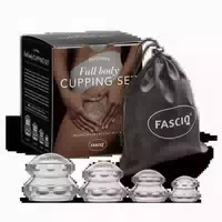 Fasciq Silikon Schröpf Set 4 st , Komplettsatz Cupping