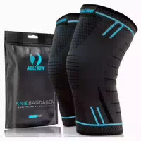 Agile Now Kniebandage Set Blau M 1 St