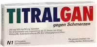Titralgan gegen Schmerzen 10 st Tabletten