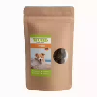 Tjure Hund Snack Pferd 150 g | für Allergiker | Luftgetrocknet | Einfachste Belohnung | 125,00 g