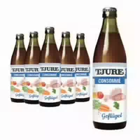 Tjure Kraftbrühe Geflügel 6er Pack | Energie und Kraft für Katze und Hund | Mineralien