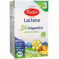 Töpfer Lactana Bio 3 Folgemilch Ab dem 10 Monat