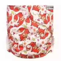 T Tomi Höschenwindel Aio Wickel Set Druckknöpfe Foxes