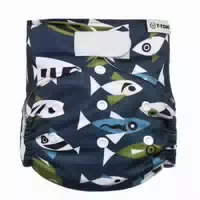 T Tomi Höschenwindel Aio Wickel Set Klettverschluss Fish