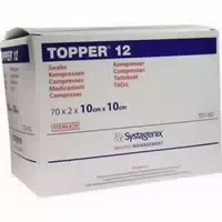 Topper 12 Kompr Steril 10x10 Cm