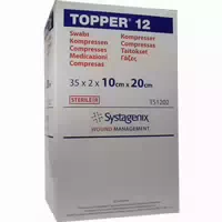 Topper 12 Kompr 10x20 Cm Steril 35x2 St Kompressen