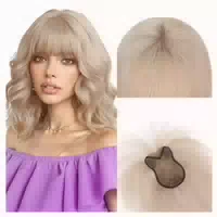 Topper Clipin Echthaar 360grad Frauen 21g 11inch mit Pony Gr 1 st