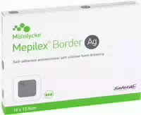 Mepilex Border Ag Schaumverband 10x12,5 cm Steril