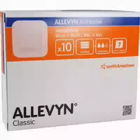 Allevyn Adhesive 10x10 Cm Haftende Wundauflage 10 St Verband