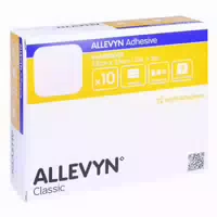 Allevyn Adhesive 7,5x7,5 cm Haftende Wundauflage 10 st