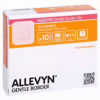 Allevyn Gentle Border Lite 5x5 Cm Schaum 10 St