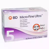 Bd Micro Fine Ultra Pen Nadeln 0,25x5 Mm 100 St