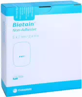 Biatain Schaumverband 5x7 cm Nicht Hafte 10 st