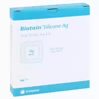 Biatain Silicone Ag Schaumverband 10x10 5 St