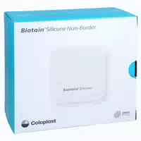 Biatain Silicone Non Border Schaumverb 7,5x7,5 Cm 10 St