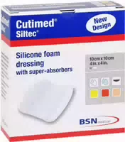 Cutimed Siltec Schaumverband 10x10 cm Sanft Haftend