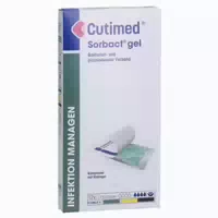 Cutimed Sorbact Gel Kompressen 7,5x15 Cm 12 St