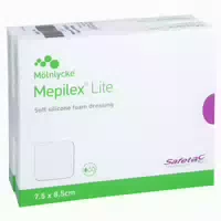 Mepilex Lite Schaumverband 7,5x8,5 cm st 10 st