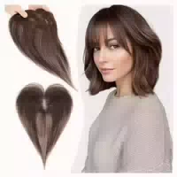 Toupets Echthaar Haartopper Clip in 27cm Wispy Pony #2 Dun 1 st