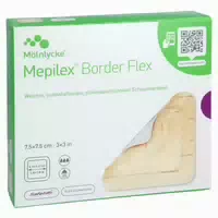 Mepilex Border Flex Schaumverb Haft 7,5x7,5 cm 10 st