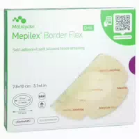 Mepilex Border Flex Schaumverb Haft 7,8x10 Cm Oval 5 St