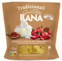 Tradizionali Giovanni Rana Rana Burrata und Arrabbiata Sauce
