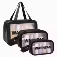 Transparente Kulturtasche Damen Wasserdicht Organizer 4er Se 1 st