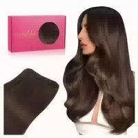 Tressen Echthaar Balayage 50cm 100g 4 Weft#4 Schokoladenbrau 1 st