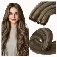 Tressen Echthaar Einnähen Dunkelbraun 50cm 60g 2 21 Genie Tr 1 st