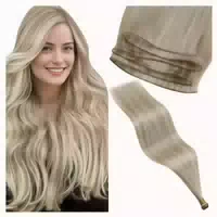 Tressen Echthaar Einnähen Weft Remy 60cm 80g 2 3 Genie Tress 1 st