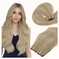 Tressen Echthaar Remy Highlight Blond Doppelt 70g 30 cm 1 14 1 st