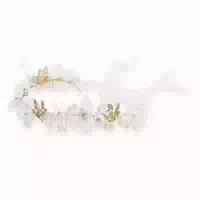Aufwändiges Perlenstirnband mit Blumen