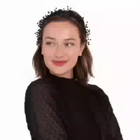 Modisches Schwarzes Stirnband für Haare