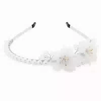 Perlenstirnband mit Blumen