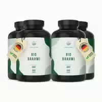 Bio Brahmi Kapseln Gedächtniskraut mit Bacosiden Vegan 1080 st