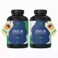 Cholinbitartrat Cholin Hochdosiert 12 Monate Vorrat 1080 St