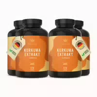 Kurkuma Kapseln 350mg Kurkuma Extrakt 332mg Curcuminoide 360 st