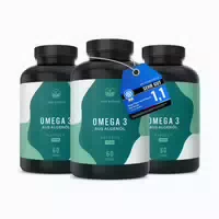 Vetain Omega 3 Vegan Algenöl Kapseln Hochdosiert Dha & Epa Triglycerid Form Frisches Algenöl