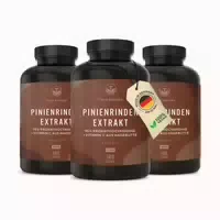 True Nature Pinienrindenextrakt Kapseln mit Vitamin C Vegan & Made in Germany