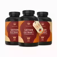 Safran Extrakt Kapseln Vit B1 & B3 Vegan & Made in De 150 st