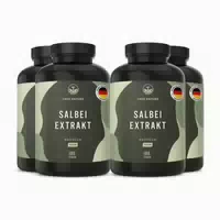 Salbei Kapseln Vegan, 12mg Ätherische Öle, 6 Monate Vorrat 180 st