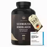 Schwarzer Knoblauch Kapseln 15:1 Extrakt Fermentiert 360 st
