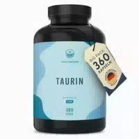 Taurin Kapseln 6 Monate Vorrat Vegan & Made in Germany 360 st