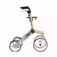 Trust Care Outdoor Rollator Lets Go Out Beige Silber