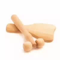 Tuuli Holz Körper Massage Set Derma Roller für Gesicht Hals Arm Hand Schultern