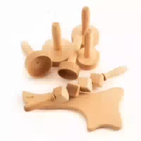 Tuuli Maderotherapie Holz Set Massagegerät Massageroller Cellulite Lymphdrainage Schwedische Tasse