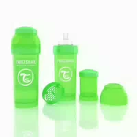 Twistshake Anti Kolik Trinkflasche Babyflasche Mit Silikonsauger Und Milchpulverportionierer 260ml