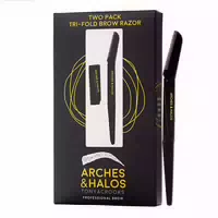 Two Pack Tri Fold Eyebrow Razor von Arches And Halos For Unisex