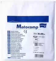 Mullkompressen Matocomp 10x10 cm Unst 12fach